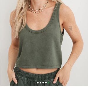 Aerie Weekend Fleece Tank Top | Medium